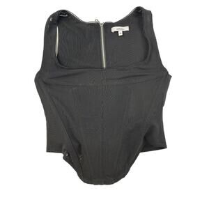 Miaou - Campbell Corset Top in Black